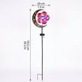 thumbnail image 3 of Solar Moon Garden Lights Outdoor, Rotating Windmill Decorative Ground Stake Light for Patio Yard Pathway, Landscape Lighting for Garden Terrace Decor, 1 Pack, 3 of 8