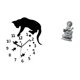 thumbnail image 5 of Reloj de pared con diseño de gato, estatua de Guan Yin, artesanía decorativa, obra de arte, reloj colgante silencioso que no hace , adecuado par, 5 of 8