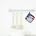 thumbnail image 3 of Maremma Sheepdog Patriotic Pair of Pot Holders, 3 of 3