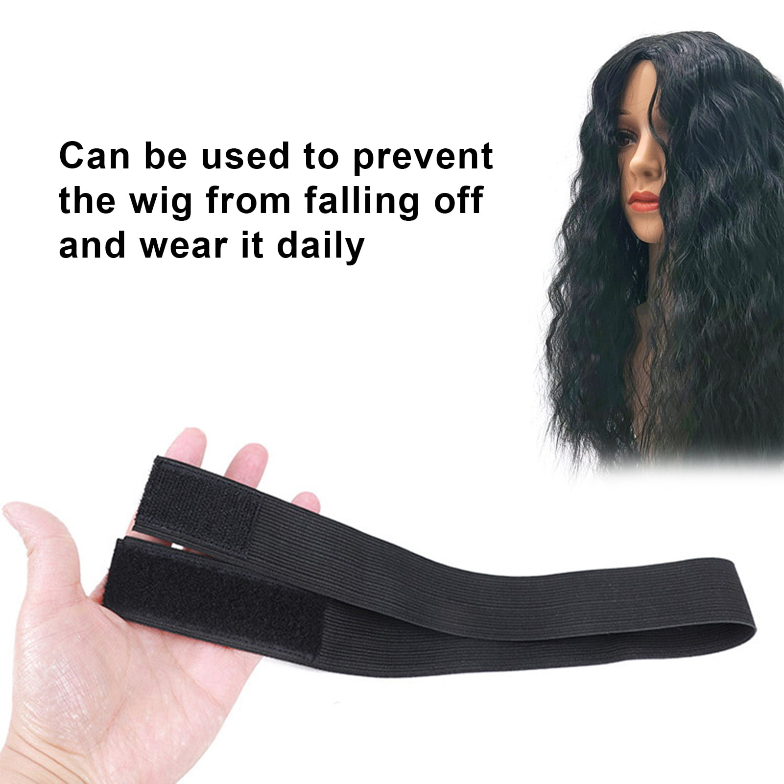 2.5 Cm Width Webbing Black Adjustable Wig Elastic Band for Making Wigs -  China Elastic Band and Human Hair price