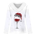 thumbnail image 3 of MHFRRA Camiseta Informal de Manga Larga para Festividades, Suave, Cómoda y de Uso Diario, Blusa Holgada para Celebraciones de Temporada y Un Atuendo Acogedor. Blanco, 3 of 3
