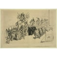 thumbnail image 2 of William Allen Rogers 14x11 Black Ornate Wood Framed Double Matted Museum Art Print Titled: The Great American Durbar (1905), 2 of 5