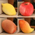thumbnail image 5 of 35-55cm Lifelike Fruits Plush Toy Simulation Apple Watermelon MLemon Lychee Ango Strawberry Pineapple Durian Stuffed Pillow, 5 of 5