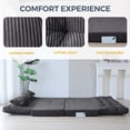 thumbnail image 5 of YOSHOOT Bean Bag Bed Folding Sofa Couch with Pillows Floor Mattress for Adults, Extra Thick and Long Floor Sofa, Full Floor Couch Bed for Bedroom Living Room, DGrey, 54x91 Inch, 5 of 8