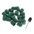 thumbnail image 2 of 20 piezas de cinturones s Tapas abrasivas Brocas para uñas con 1 pieza de taladro de mandril de herramientas de manicura y pedicura Verde Yinane Brocas de mandril para arte de uñas, 2 of 8