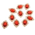 thumbnail image 1 of GUOOL Lot de 10 Boutons à Dos Plat Boutons Ornements de Robe de Mariée Strass pour Rouge, 1 of 9