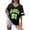 EliteGoogvGreen, variant on Women Colorblock V Neck Short Sleeve Baseball Jersey T-Shirt Oversized Los Angeles 91 Print Casual Streetwear Fashion Tee Shirts Blouses Tunics Tops,Green,XL