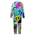 thumbnail image 4 of Teen Titans Go Pajamas One Piece Hooded Union Suit Onesie PJs Sleepwear, 4 of 7