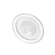 thumbnail image 1 of Inteprter Escurridor de cocina de silicona y acero inoxidable, tapón de residuos desmontable, filtro de fregadero de baño, colector de residuos Suministros de limpieza para el hogar Blanco Inteprter HA025031-01, 1 of 6