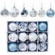 thumbnail image 1 of 12 piezas Bolas de Navidad Bolas de Navidad Bolas de Navidad Bolas de Navidad Paquete de 2,4 / 6 cm, Decoraciones de bolas de Navidad Decoraciones ilimitadas Bolas de Navidad Encantos azules Ormromra HY-0010, 1 of 4