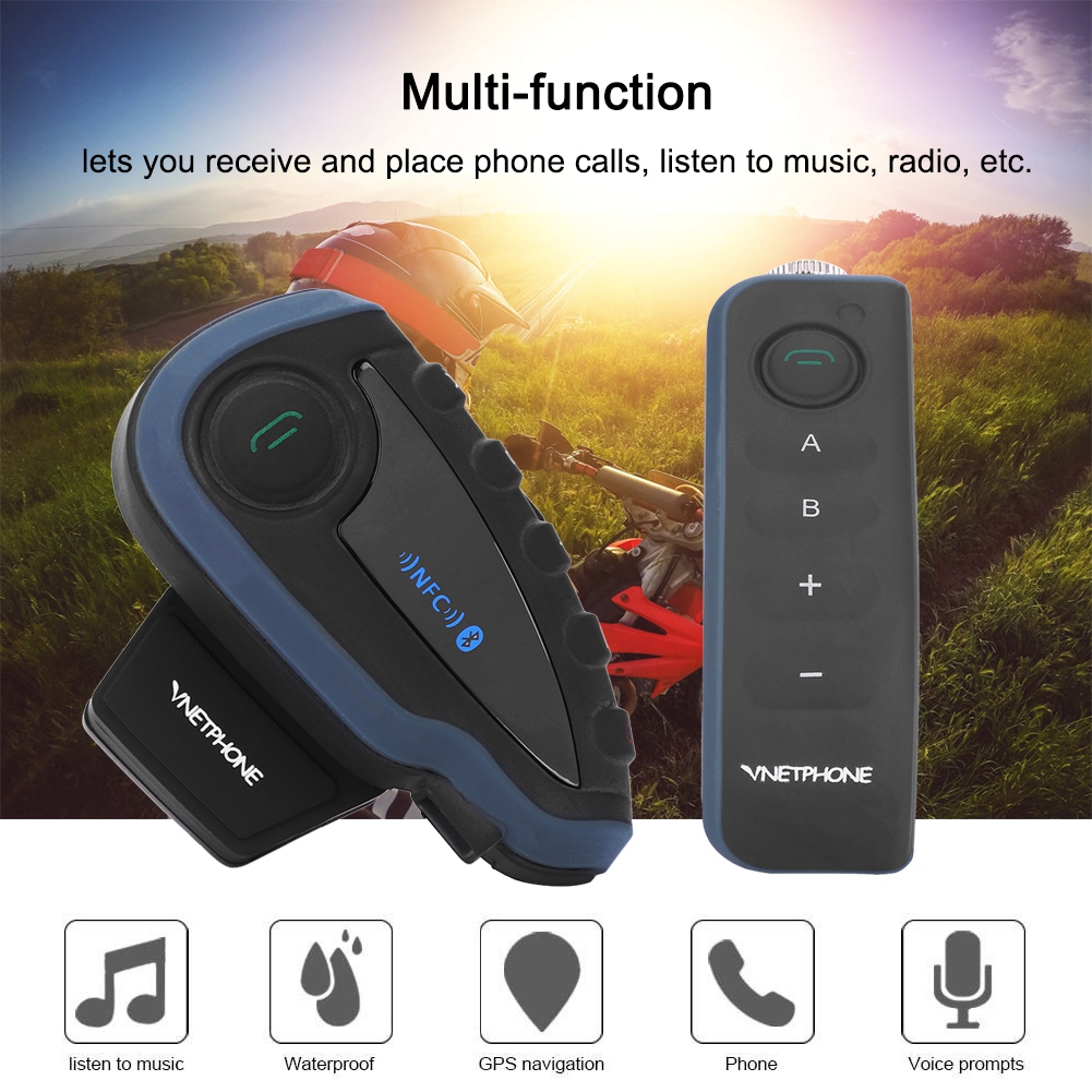 HURRISE Rider Wireless Rider Bluetooth Remote Control,Bluetooth Motorcycle
