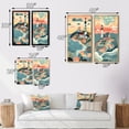 thumbnail image 4 of Designart "Lighthouse on the Coast V" Beach Framed Wall Art Set Of 2 - Teal Beach Framed Wall Art Set Of 2, 4 of 7