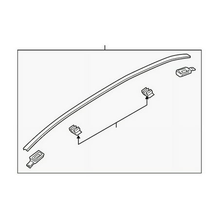 Genuine OE Mazda Roof Molding - F151-50-9H0E-87