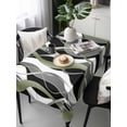thumbnail image 6 of Sage Green Stripe Table Cloth, Grey White Geometric Modern Abstract Waterproof Tablecloth for Rectangle Tables, Reusable Washable Fabric Table Cover for Restaurant Kitchen Dining Tables 60"x120", 6 of 6