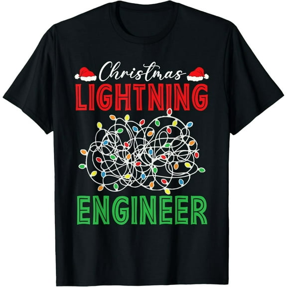 Christmas Lighting Engineer Light Show Led Festive Holiday T-Shirt