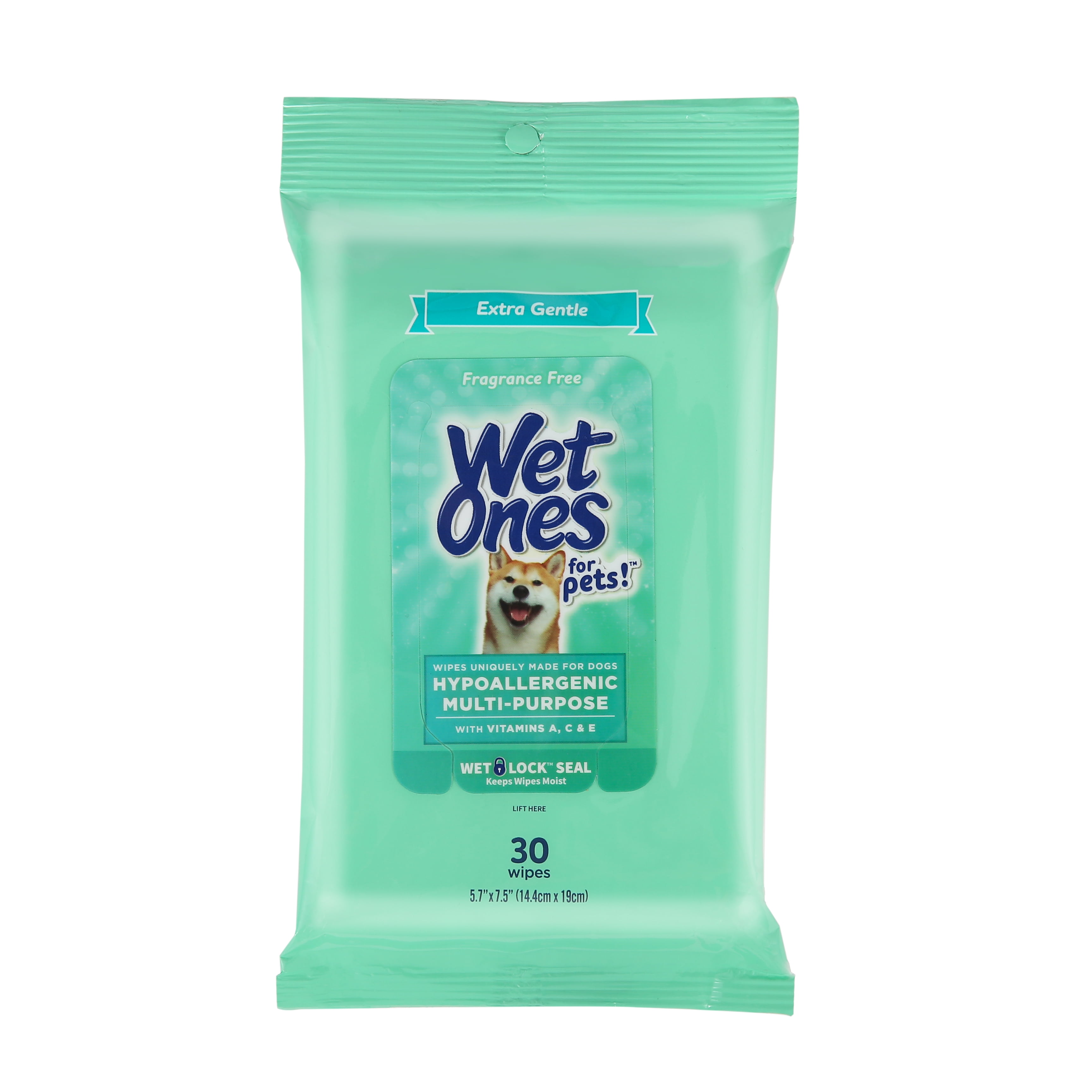 Wet Ones Hypoallergenic Wipe for Dogs 30 ct pouch
