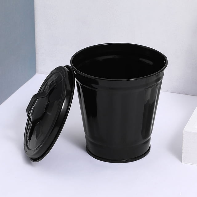 FUTUREORYY 3Ud Metálico Con Tapa Multifuncional Para Escritorio Negro Con Compacto