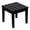 Black, variant on SERWALL Outdoor Folding Side Table, HDPE All Weather Adirondack Patio End Table, Simple Assembly, Red