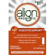 Align Probiotics, Probiotic Supplement for Daily Digestive Health, 42 capsules, #1 Recommended Probiotic by Gastroenterologists