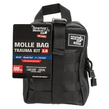 Adventure Medical MOLLE Bag Trauma Kit 2.0, Black Bag