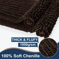 thumbnail image 4 of Soft Plush Microfiber Bathroom Rugs, Absorbent Bath Rugs Non Skid Machine Wash Dry Bath Mats for Tub,Shower and Bath Room Floor Mats (20x32inches, Chocolate), 4 of 6