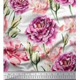thumbnail image 1 of Soimoi Pink Poly Georgette Fabric Floral Printed Craft Fabric by The Yard 42 Inch Wide, 1 of 1
