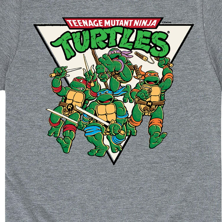 Toddler Boys Round Neck Teenage Mutant Ninja Turtles Long Sleeve Graphic T-Shirt | Green | Regular 4T | Shirts + Tops Graphic T-shirts