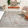 thumbnail image 2 of SAFAVIEH Marquee Rita Medallion Polyester Area Rug, Rust/Grey, 8' x 10', 2 of 8