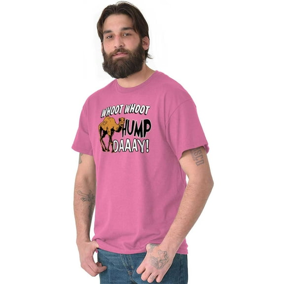 Woot Woot Hump Day Wednesday Camel Plus Size Crewneck Graphic Tee Shirt Brisco Brands 2X