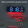 thumbnail image 4 of Clock,Multi Functional LED Display Clock,Upgraded Digital Wall Clock Large Display 9 Inches,Clocks with Day and Date,Digital Clock with Date and Day of Week, 4 of 5