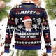 thumbnail image 3 of Suéter feo de punto divertido de Navidad de algodón con diseño de Papá Noel para mascotas, suéter informal vintage de invierno estilo Harajuku, jersey retro de manga larga con impresión 3D, 3 of 5