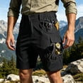 thumbnail image 2 of hlysgo Men's Cargo Shorts Lightweight Stretch Ripstop Hiking Work Shorts Waterproof Casual Shorts with Multi Pockets Black,3xL, 2 of 6