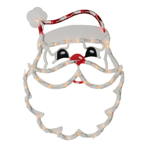 17.5 in. Lighted Santa Claus Christmas Window Silhouette