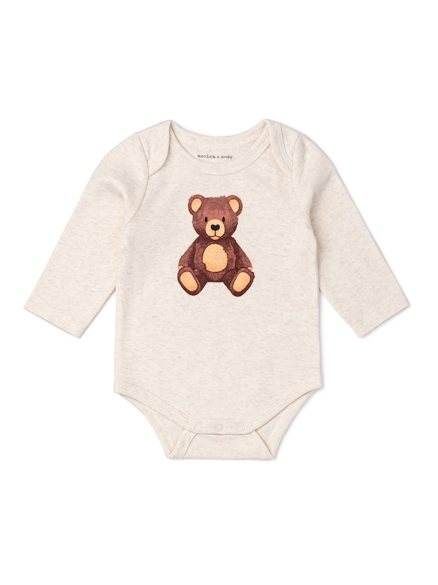 M+A by Monica + Andy Organic Cotton Gender Neutral First Moves Bodysuit + Groove Pant Set, Sizes Newborn -24 Months