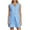 Blue, variant on Aueoeo Summer 2 Piece Outfits For Women Sleeveless Button Up V Neck Vests Waistcoat Shorts Matching Sets
