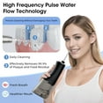thumbnail image 2 of YOOVEE Cordless Water Flosser & Oral Irrigator, 300ml, 3 Modes, 4 Nozzles, IPX7 Waterproof for Travel/Home Black, 2 of 7