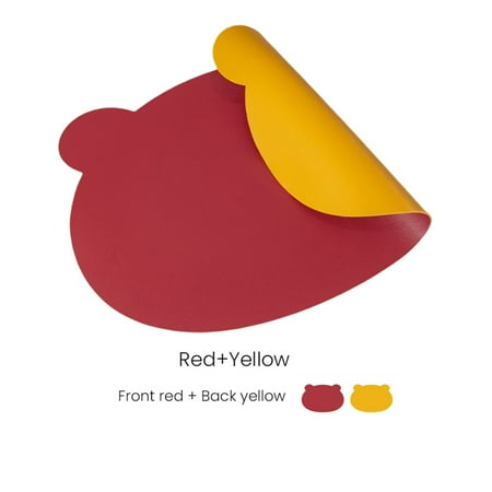 

PU Placemats Bear Shaped Mats for Kitchen Table Benefits B