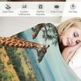 thumbnail image 3 of BCIIG Giraffes Trees Field Warm Lightweight Blanket Soft Fleece Blankets Throw Blanket All Seasons 40x50in, 3 of 6
