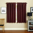 thumbnail image 2 of Blazing Needles 63-inch by 52-inch Patterned Jacquard Chenille Curtain Panels (Set of 2), 2 of 2