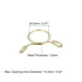thumbnail image 2 of Fuel Line Hose Clips, 100 Pack 12mm 65Mn Steel Single Wire Tubing Spring Clamps, 2 of 5