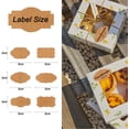 thumbnail image 2 of Kraft Paper Label Stickers, 600 Pieces Self-Adhesive Labels, Office and Kitchen Stickers (Brown), 2 of 5
