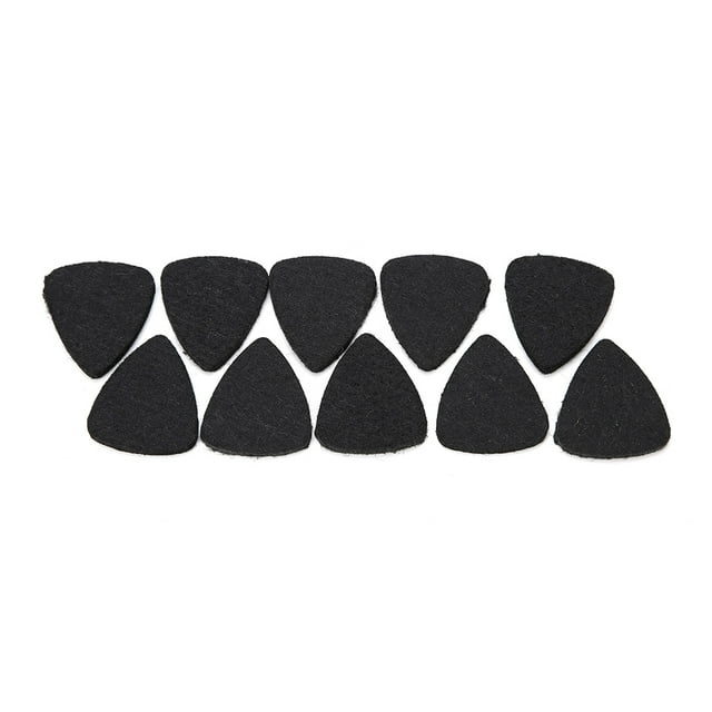 Púas de Guitarra LHCER Púas de Ukelele de Fieltro 10 Piezas Color Negro