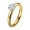 E, variant on Fiaya Women Bling Cubic Zirconia Band, 1pc Stainless Steel Diamonds Inlaid Ring, Dainty Fashion Jewelry for Women Holiday Party Gift (Gold-6)