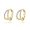 B-Gold Plated, variant on Solid 925 Sterling Silver Chunky Hoop Earrings for Women Teens Shiny CZ Hoop Earrings Huggie Studs