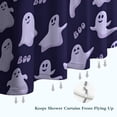 thumbnail image 6 of Dark Purple Halloween Ghosts with Boo Shower Curtain 72"x72" ,Bathroom Decorative Shower Curtains Set with 12 Hooks,Modern Waterproof Washable Shower Curtain, 6 of 6