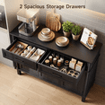 thumbnail image 5 of ROGALIS 48 Inches Buffet Cabinet with Storage, Farmhouse Sideboard Buffet with Adjustable Shelves, Black, 5 of 7