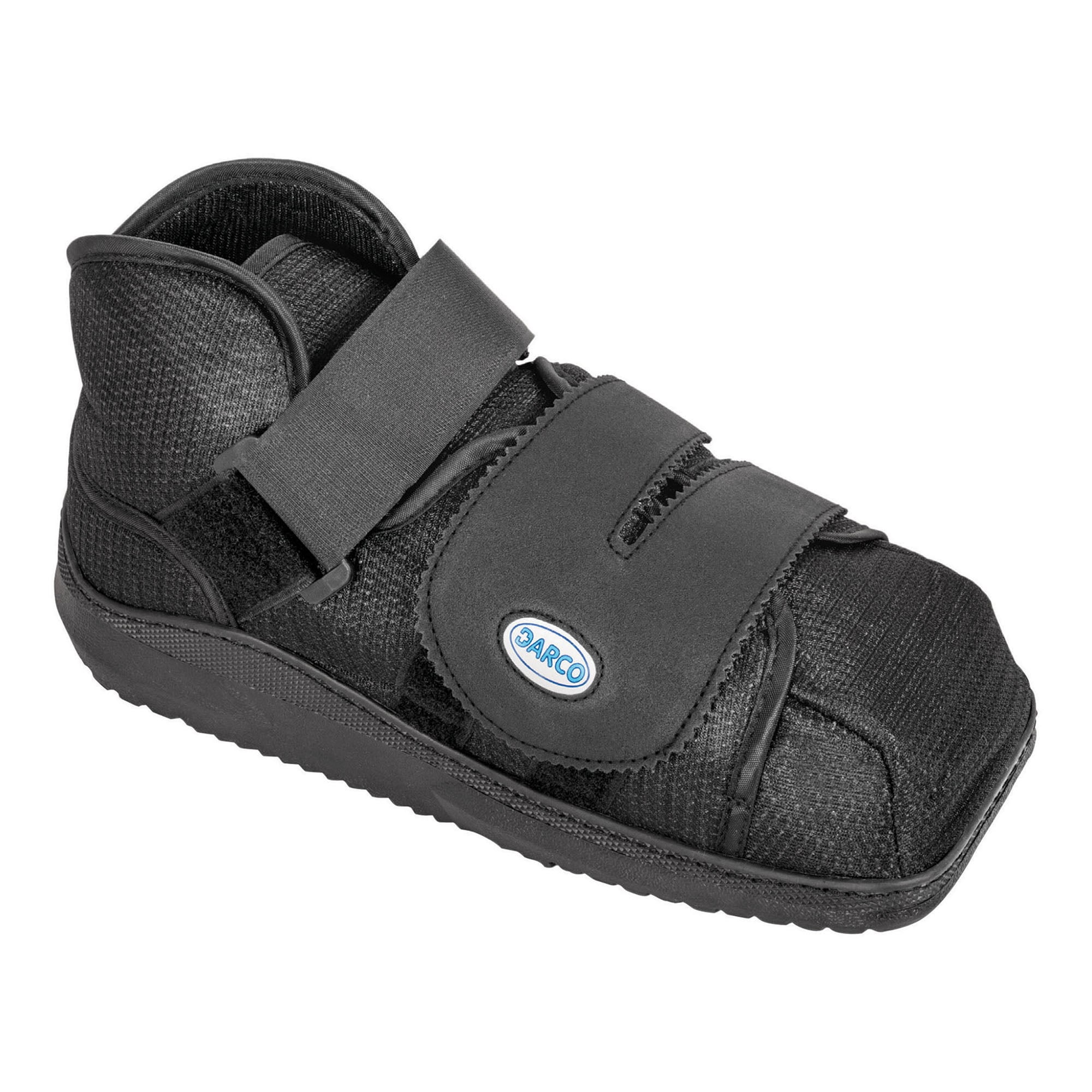 APB All Purpose Boot Foot Brace - with Rocker Sole, Removable Insole and Zoned Outsole - Large, Black, 1 Pairs