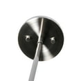 thumbnail image 4 of Creative Co-Op Robert Stevenson Lighting Rhodes - Metal and Clear Ribbed Glass Ceiling Light, Brushed Nickel, 4 of 7