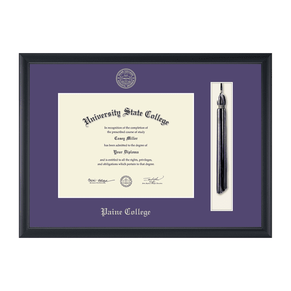 Framerly - Paine Tassel Diploma Frame In Black Moulding