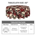 thumbnail image 5 of ZICANCN Round Table Cloths 60 Inch, Occult Blood Skulls Table Cover Waterproof Washable Outdoor Picnic Tablecloth, 5 of 8